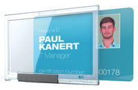 DURABLE Porte-badge PUSHBOX TRIO, transparent