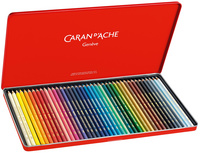 CARAN D'ACHE Crayons de couleur SUPRACOLOR, étui métal de 40