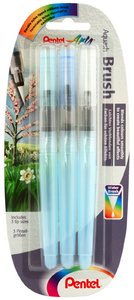 PentelArts Aquash Stylo pinceau, contenu: 7 ml, kit de 3