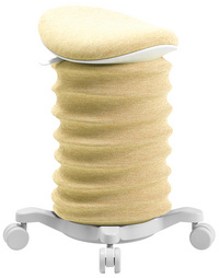 Topstar Tabouret "Sitness 4D Move", blanc papyrus / jaune