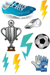 ROTH Bügeldekoration für DIY-Stoffschultüte, Champion