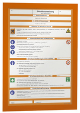 DURABLE Cadre d'affichage magnétique DURAFRAME, A4, orange