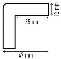 DURABLE Profilé de protection des angles C35, longueur: 1 m – Image 6