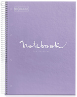 MIQUELRIUS Cahier à spirale "Notebook EMOTIONS", A4, lavande