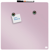 nobo Tableau mémo carré, (L)360 x (H)360 mm, rose