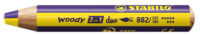 STABILO Crayon multi-talents woody 3en1 duo, jaune/violet