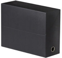 Oxford Boîte transfert toilée, format A4, noir