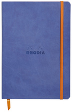 RHODIA Carnet souple RHODIARAMA, A6, ligné, bleu saphir