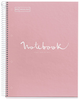 MIQUELRIUS Cahier à spirale "Notebook EMOTIONS", A4, rose