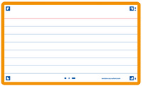 Oxford Fiches "Flash 2.0", 75 x 125 mm, uni, orange