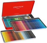 CARAN D'ACHE Crayons de couleur SUPRACOLOR,étui métal de 120