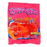 DULCEPLUS BONBONS COEUR DE PECHE SUCRES HALAL SANS GLUTEN 100G