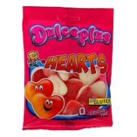 DULCEPLUS BONBONS COEURS FRAISE SUCRES HALAL SANS GLUTEN 100G