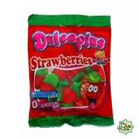 DULCEPLUS BONBONS FRAISES LISSES HALAL SANS GLUTEN 100G