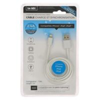 CABLE CHARGE ULTRA RAPIDE 2.4A & SYNC IPHONE