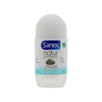 SANEX DEODORANT ROLL-ON NATUR PROTECT ANTI-TRACES BLANCHES 50ML