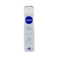 NIVEA DEODORANT SPRAY PURE INVISIBLE ANTI-TRACES BLANCHES 150ML
