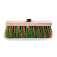 Balai coco zébré à vis monture bois 29cm