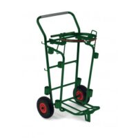 Chariot de voirie vert support sac 120L 0708900V