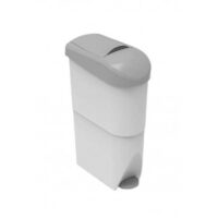 Poubelle hygiène féminine 22L blanc à pédale SERENA -unité