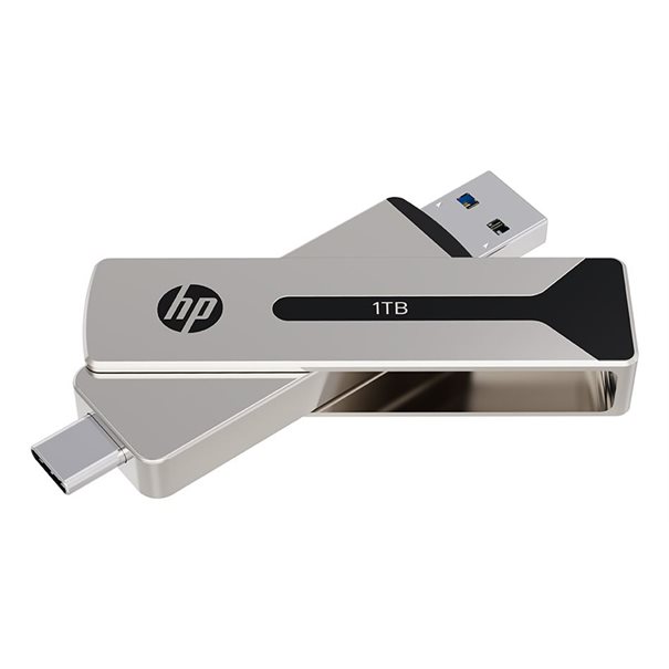 HP USB-C & Typ-A 3.2 1TB SSD Steel Flash Drive 911Pro
