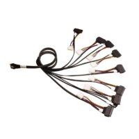 BC Kabel 1x SFF8654 x8 -> SFF8639 8x U.3 x1 Direct NVMe 1m Kabel SlimSAS -> 8x U.3 x1 für NVMe Laufwerke