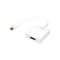 Adaptateur USB-C => DP (St/Bu) 15 cm blanc