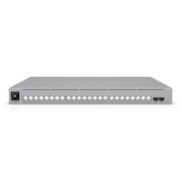Ubiquiti Switch UniFi 8x2.5G RJ45/16x10G RJ45/2xSFP28 Managed PoE+++ 1050W 19" Rack-Mountable, 1,3" Touchscreen