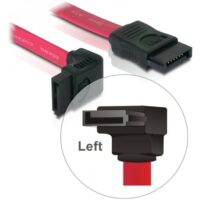 Cable SATA 6 Gb/s straight to upwards angled 50cm