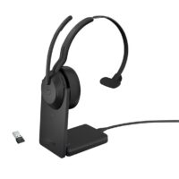 Jabra Headset Evolve2 55 Link 390a MS Mono mit Ladestation