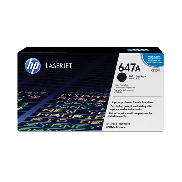 Toner HP 647A / CE260A Black