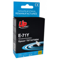 UPRINT CARTOUCHE REMANUFACTUREE EPSON T0714-REMPLACE C13T07144012 JAUNE