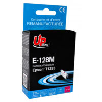UPRINT CARTOUCHE REMANUFACTUREE EPSON T1283-REMPLACE C13T12834012 MAGENTA
