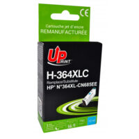 UPRINT CARTOUCHE REMANUFACTUREE HP N°364XL-REMPLACE CB318EE CYAN