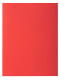 Paquet de 50 chemises 2 rabats ROCK''S 210 - 24x32cm - Rouge
