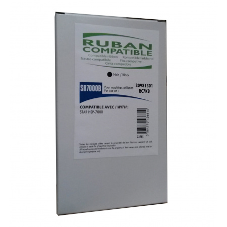 NEUTRE SR7000B BK RUBAN POUR IMPRIMANTE MATRICIELLE COMPATIBLE AVEC STAR 30981301