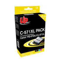 UPRINT PACK 5 CARTOUCHES REMANUFACTUREES CANON PGI570/CLI571XL-REMPLACE 0372C004 N/N/C/M/J