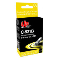 UPRINT CARTOUCHE REMANUFACTUREE CANON CLI521-REMPLACE 2933B008 NOIR