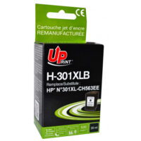 UPRINT CARTOUCHE REMANUFACTUREE HP N°301XL-REMPLACE CH563EE NOIR