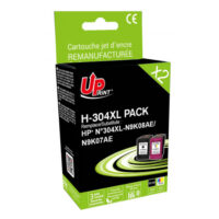 UPRINT PACK 2 CARTOUCHES REMANUFACTUREES HP 304XL-REMPLACE 3JB05AE N/CL