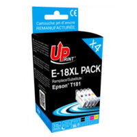 UPRINT E-18XL PACK 4 CARTOUCHES COMPATIBLES AVEC EPSON T1811/1812/1813/1814