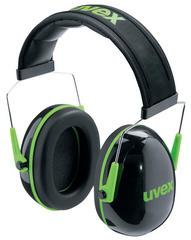 uvex Coquille anti-bruit K1, noir / vert