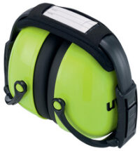 uvex Coquille anti-bruit K2, pliable, vert fluo