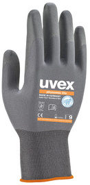 uvex Gants de travail phynomic lite, T. 12, gris