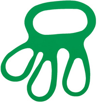 HYGOSTAR Fixe-gant, en film de polyuréthane, vert