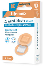 Lifemed Pansement "Allround", rond, ton chair