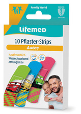 Lifemed Pansement pour enfants "Voitures", paquet de 10