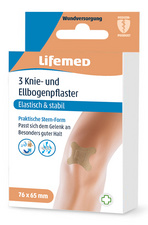 Lifemed Pansement genou et coude "Allround", couleur chair