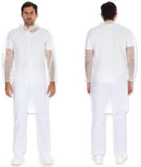 HYGONORM Blouse visiteur Light avec boutons pression, bleu