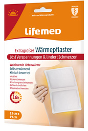 Lifemed Patch chauffant, 190 x 130 mm, blanc